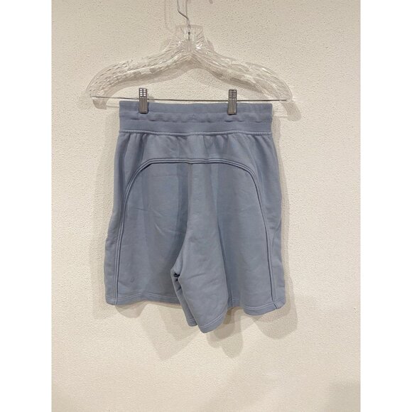 Lululemon Shorts Womens 4 Blue Scuba High Rise Fleece Drawstring Pockets Lounge - Picture 3 of 5